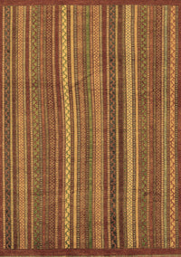 Abstract Brown Modern Rug, abs3691brn