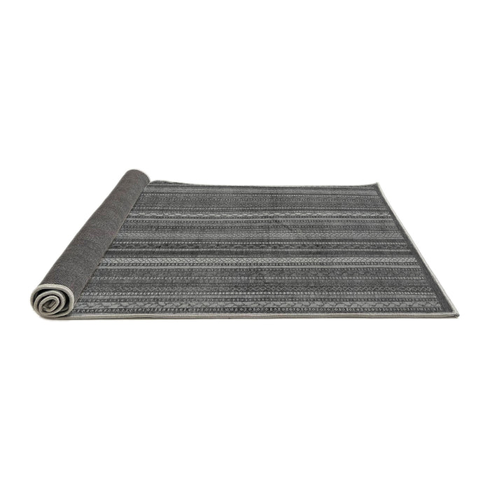 Sideview of Abstract Gray Modern Rug, abs3691gry