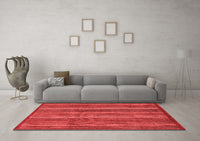 Machine Washable Abstract Red Modern Rug, wshabs3691red