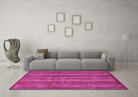 Machine Washable Abstract Pink Modern Rug, wshabs3691pnk