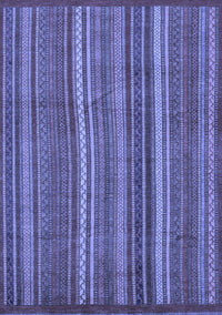 Abstract Blue Modern Rug, abs3691blu