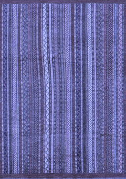 Abstract Blue Modern Rug, abs3691blu