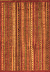 Abstract Orange Modern Rug, abs3691org