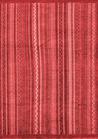 Abstract Red Modern Rug, abs3691red