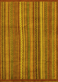 Abstract Yellow Modern Rug, abs3691yw