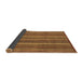 Sideview of Abstract Brown Modern Rug, abs3691brn