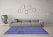 Machine Washable Abstract Blue Modern Rug in a Living Room, wshabs3691blu