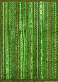 Abstract Green Modern Rug, abs3691grn