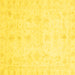 Square Oriental Yellow Traditional Rug, abs3692yw