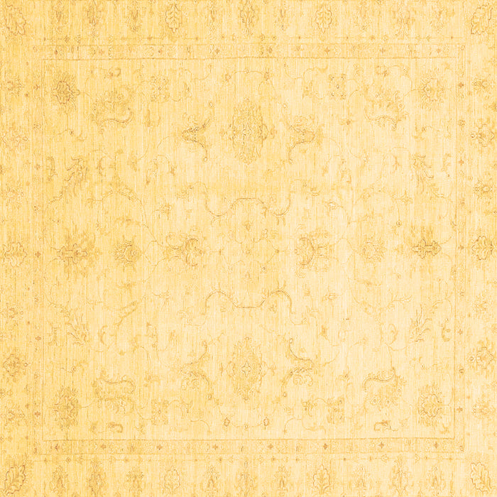 Square Machine Washable Oriental Brown Traditional Rug, wshabs3692brn