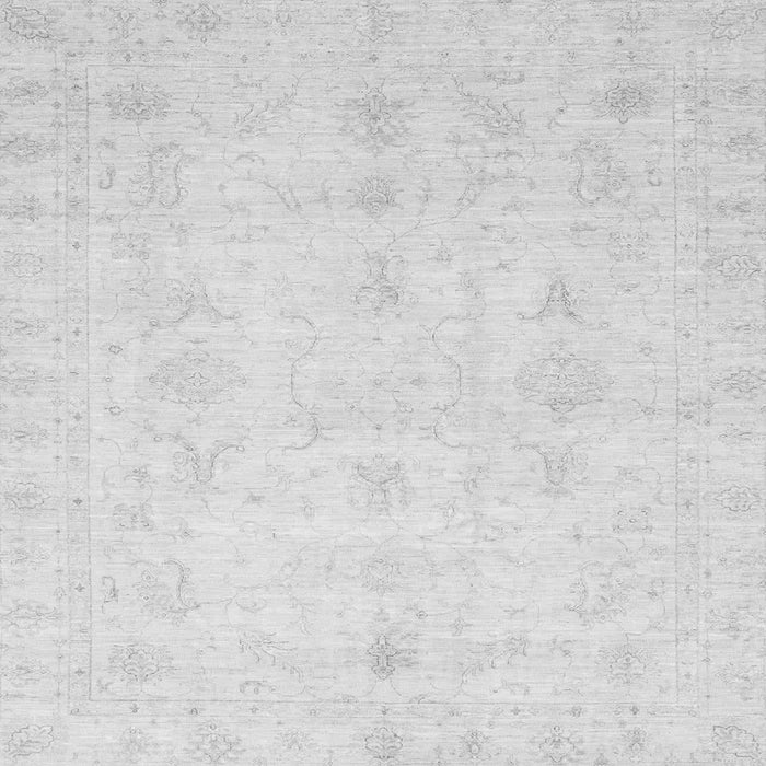 Square Oriental Gray Traditional Rug, abs3692gry