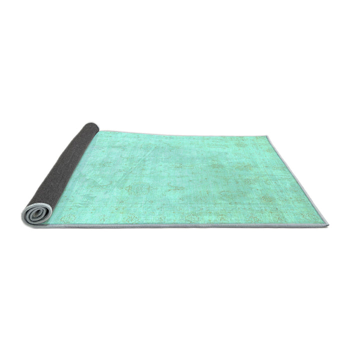 Sideview of Oriental Light Blue Traditional Rug, abs3692lblu