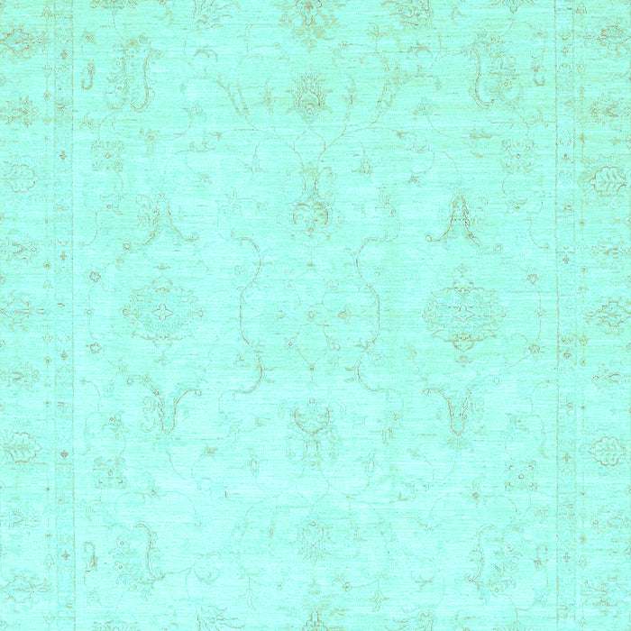 Machine Washable Oriental Light Blue Traditional Rug, wshabs3692lblu