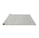 Sideview of Machine Washable Oriental Gray Traditional Rug, wshabs3692gry