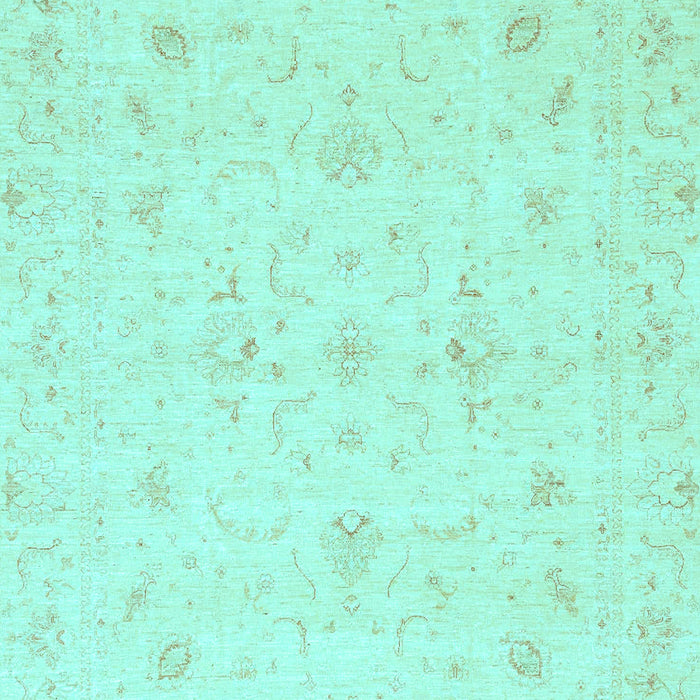 Machine Washable Oriental Light Blue Traditional Rug, wshabs3693lblu