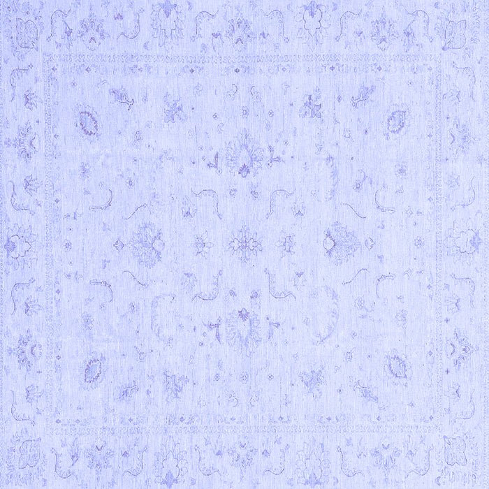 Square Oriental Blue Traditional Rug, abs3693blu