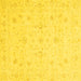 Square Oriental Yellow Traditional Rug, abs3693yw