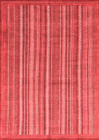 Abstract Red Modern Rug, abs3694red