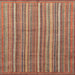 Square Abstract Light Copper Gold Modern Rug, abs3694