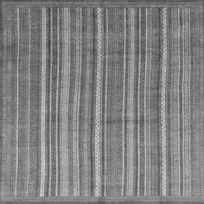 Square Abstract Gray Modern Rug, abs3694gry