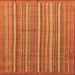 Square Abstract Orange Modern Rug, abs3694org