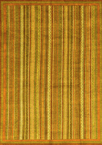 Abstract Yellow Modern Rug, abs3694yw