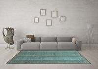 Machine Washable Abstract Light Blue Modern Rug, wshabs3694lblu