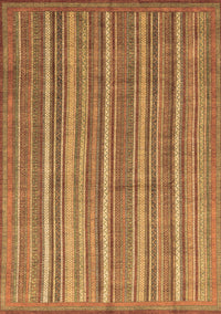 Abstract Brown Modern Rug, abs3694brn