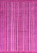 Abstract Pink Modern Rug, abs3694pnk