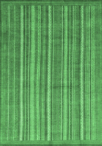 Abstract Emerald Green Modern Rug, abs3694emgrn