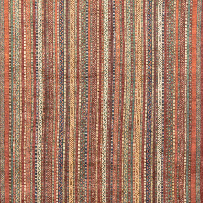 Machine Washable Abstract Light Copper Gold Rug, wshabs3694