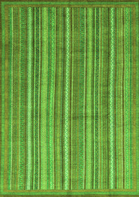 Abstract Green Modern Rug, abs3694grn