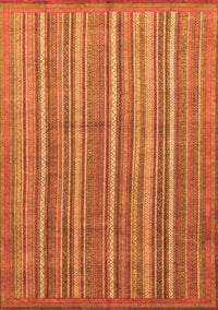 Abstract Orange Modern Rug, abs3694org