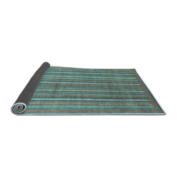 Sideview of Abstract Light Blue Modern Rug, abs3694lblu