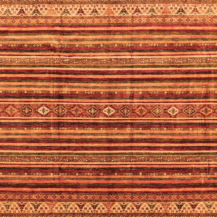 Machine Washable Abstract Orange Modern Area Rugs, wshabs3695org