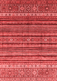 Abstract Red Modern Rug, abs3695red