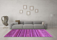 Machine Washable Abstract Purple Modern Rug, wshabs3695pur