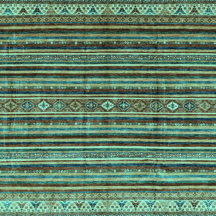 Machine Washable Abstract Turquoise Modern Area Rugs, wshabs3695turq