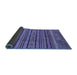 Sideview of Abstract Blue Modern Rug, abs3695blu