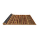 Sideview of Abstract Brown Modern Rug, abs3695brn