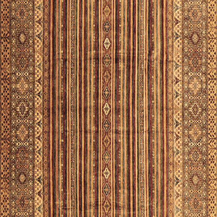 Square Abstract Brown Modern Rug, abs3695brn