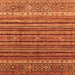 Square Abstract Orange Modern Rug, abs3695org