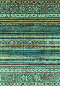 Abstract Turquoise Modern Rug, abs3695turq