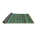 Sideview of Abstract Turquoise Modern Rug, abs3695turq