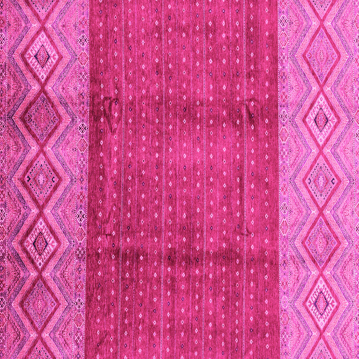 Square Machine Washable Abstract Pink Modern Rug, wshabs3696pnk