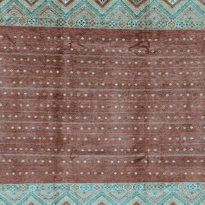 Abstract Light Blue Modern Rug, abs3696lblu