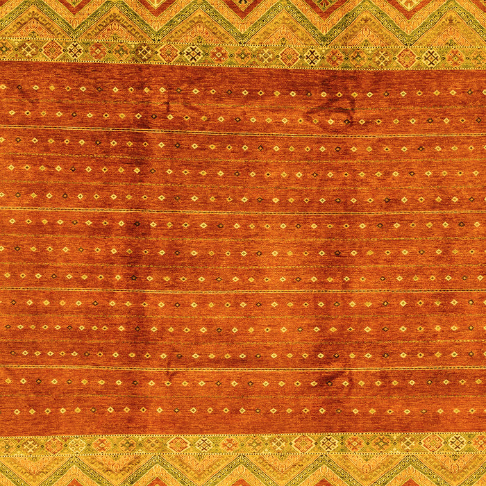 Machine Washable Abstract Yellow Modern Rug, wshabs3696yw