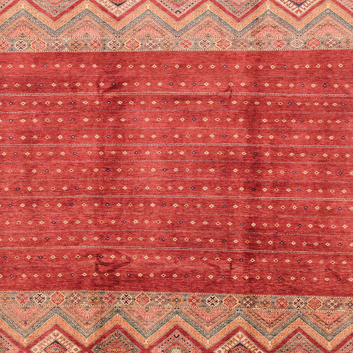 Abstract Red Modern Rug, abs3696