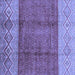 Square Abstract Blue Modern Rug, abs3696blu