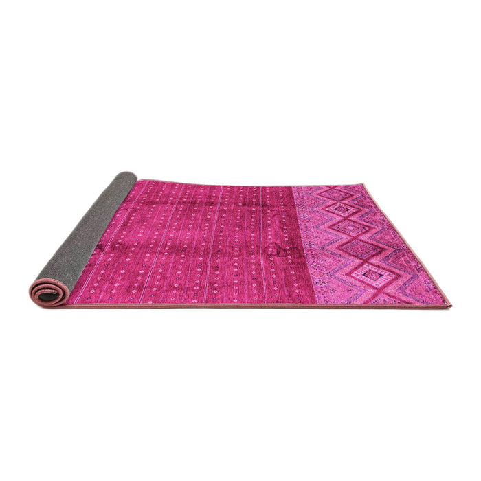 Sideview of Abstract Pink Modern Rug, abs3696pnk